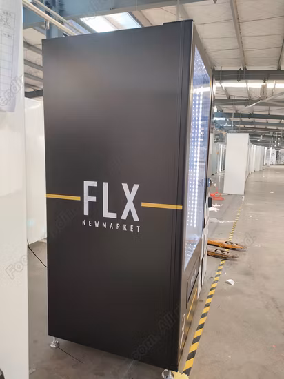 Popular Automatic Wall Mounted Touch Screen Vending Machine Selling Beer Wine Juice with Coin Payment with Cooling System