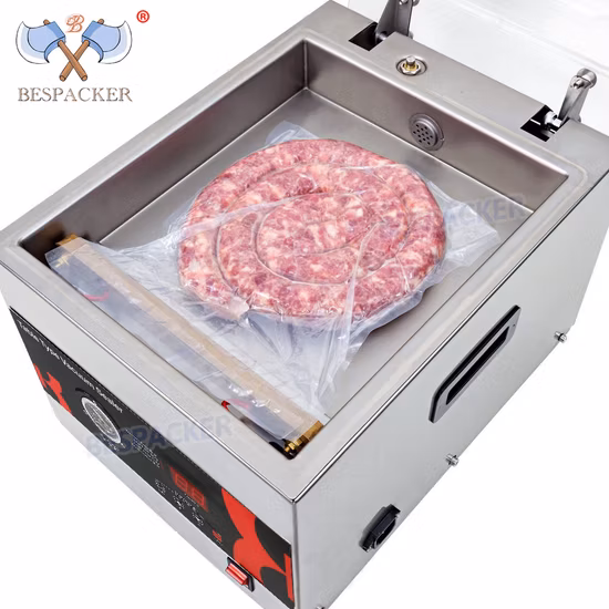 stand type double sealing bar high efficiency vacuum packaging machine vacuum sealer