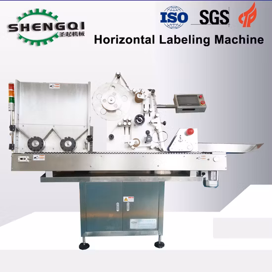 China Made Automatic Desktop Round Bottle Flat Labeling Machine
